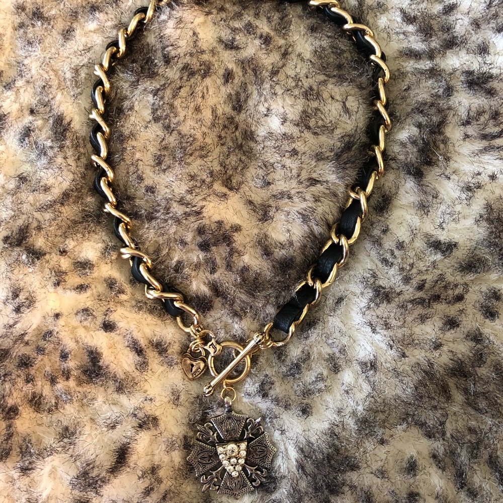 Juicy Couture Statement Necklace w/ Shield Detail
